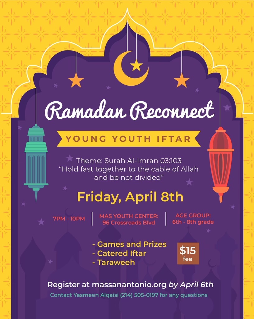 Ramadan Reconnect Young Youth Iftar Muslim American Society San